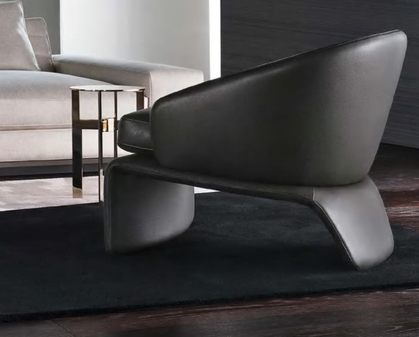 Luxurious Hotel Armchair With Footrest, DFUP 2028 03