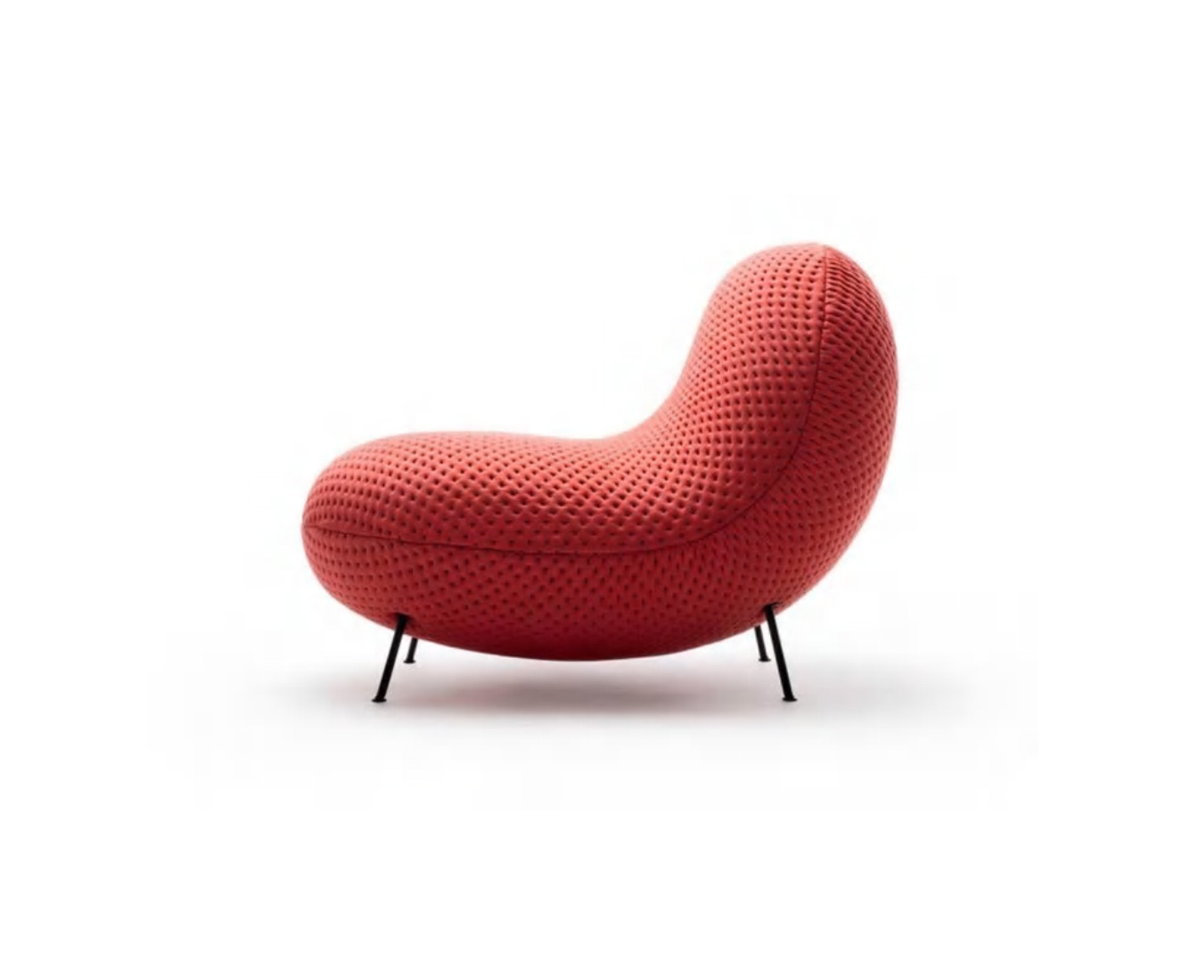 Contemporary Armchair with Ottoman, DFUP 2034 02