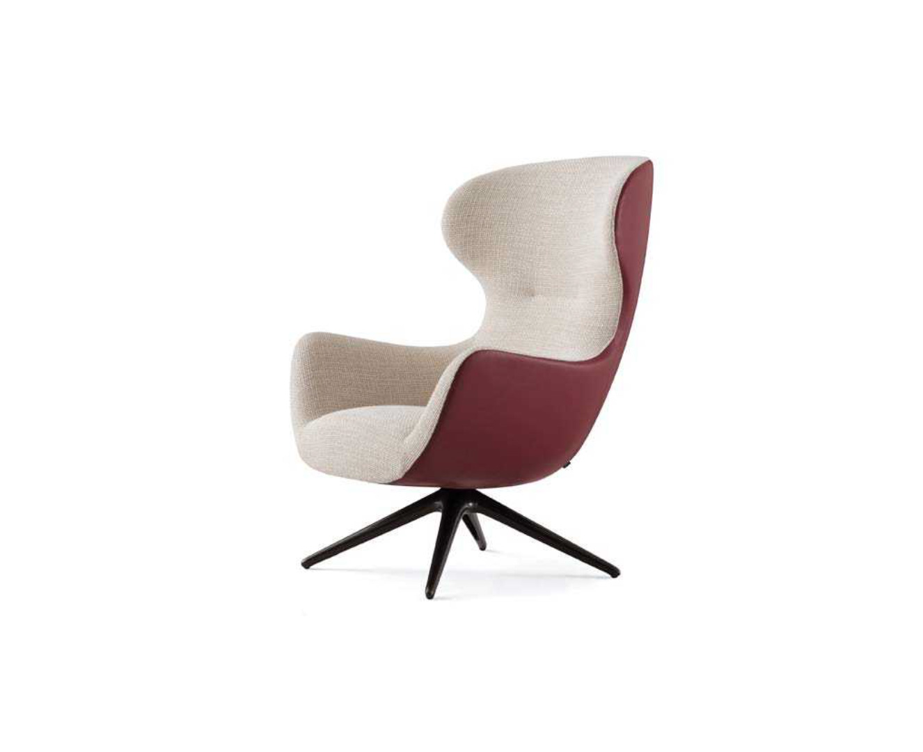Contemporary Lounge Armchair with Ottoman, DFUP 2099 02