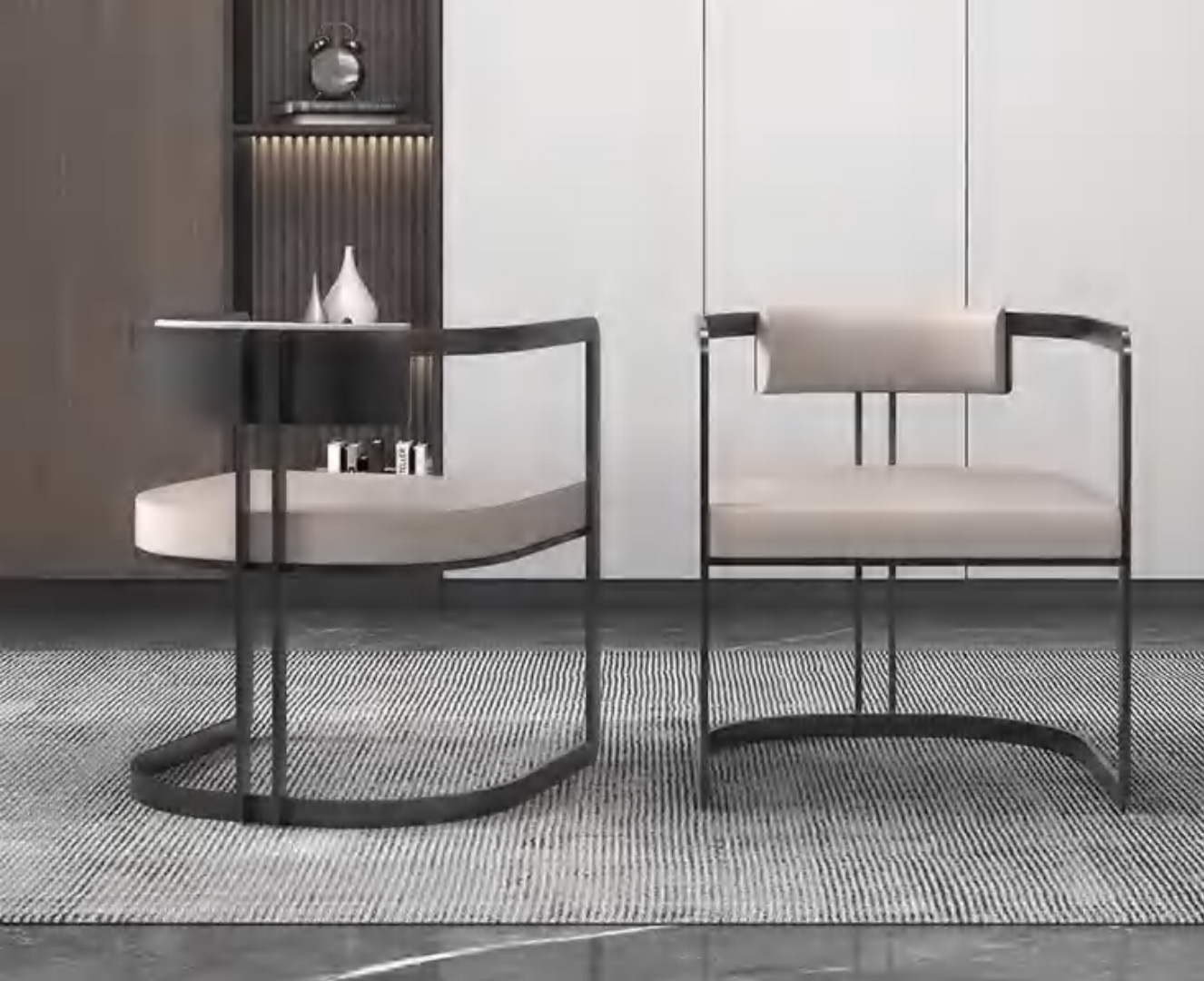 Sleek Modern Minimalist Hotel Armchair, DFUP 2142 01