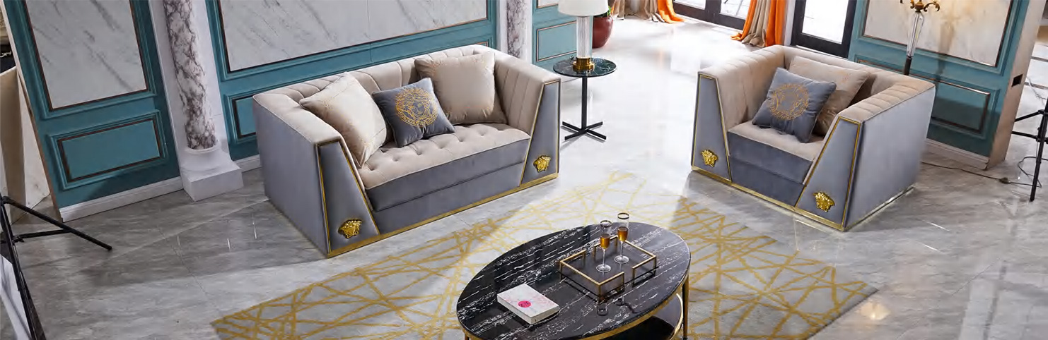 Luxurious Sleek Lounge Sofa Set, DFUP 3341 01