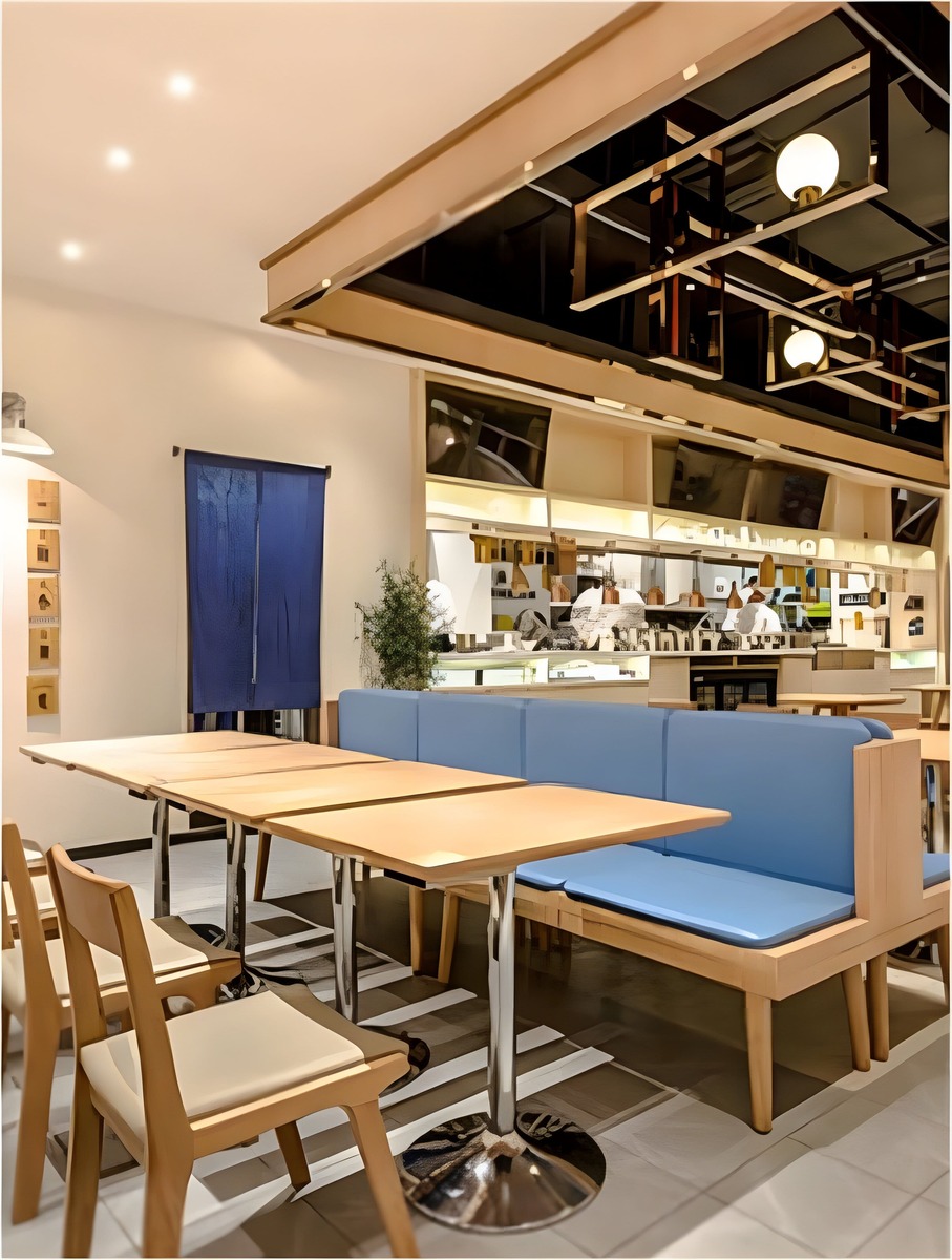 image (103) Classic Spacious Upholstered Seats and Tables for Cafés, image 103