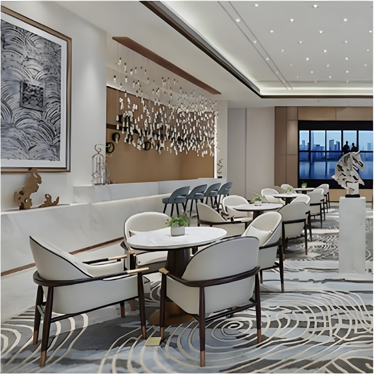 image (107) Contemporary Upholstered Chairs and Tables for Cafés, image 107