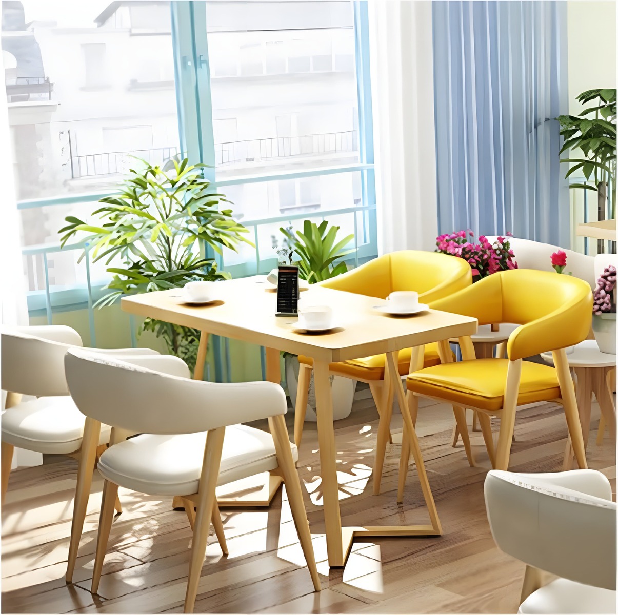 image (108) Trendy Upholstered Chairs and Tables for Cafés, image 108