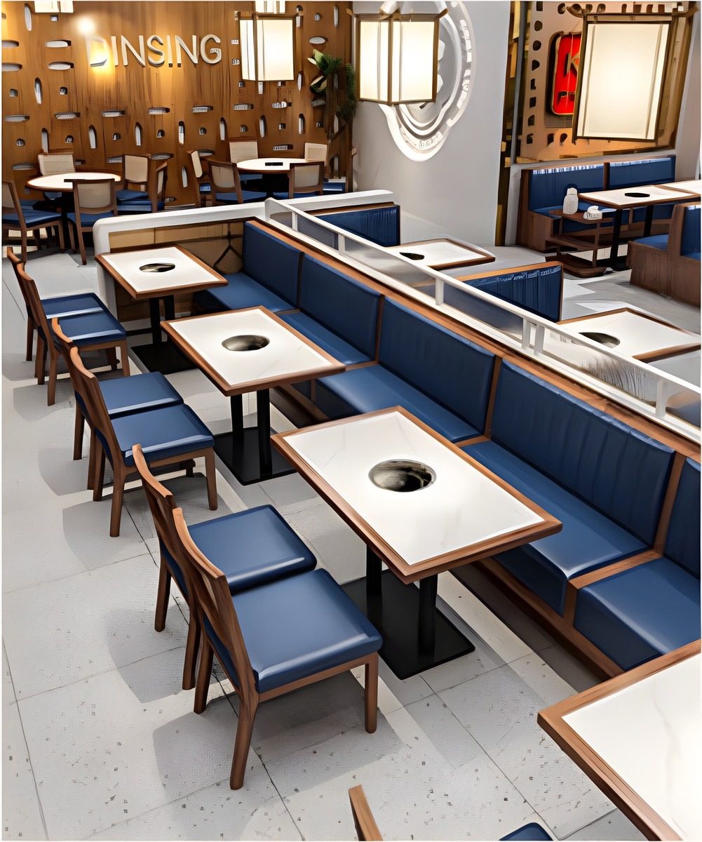 image (120) Relaxed Upholstered Modern Seats and Tables for Cafés, image 120