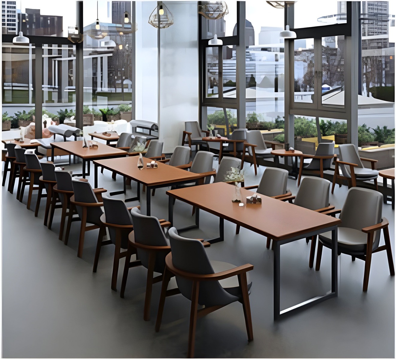 Modern Welcoming Cushioned Seats and Tables for Cafés, image 138
