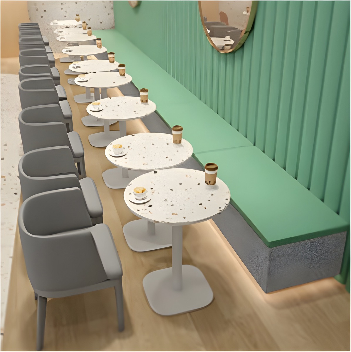 Luxurious Premium Cushioned Seats and Tables for Cafés, image 147