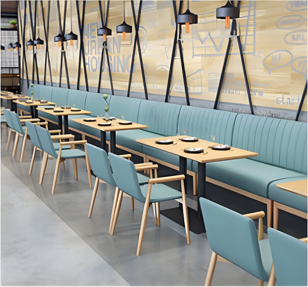 image (149) Modular Cozy Cushioned Seats and Tables for Cafés, image 149