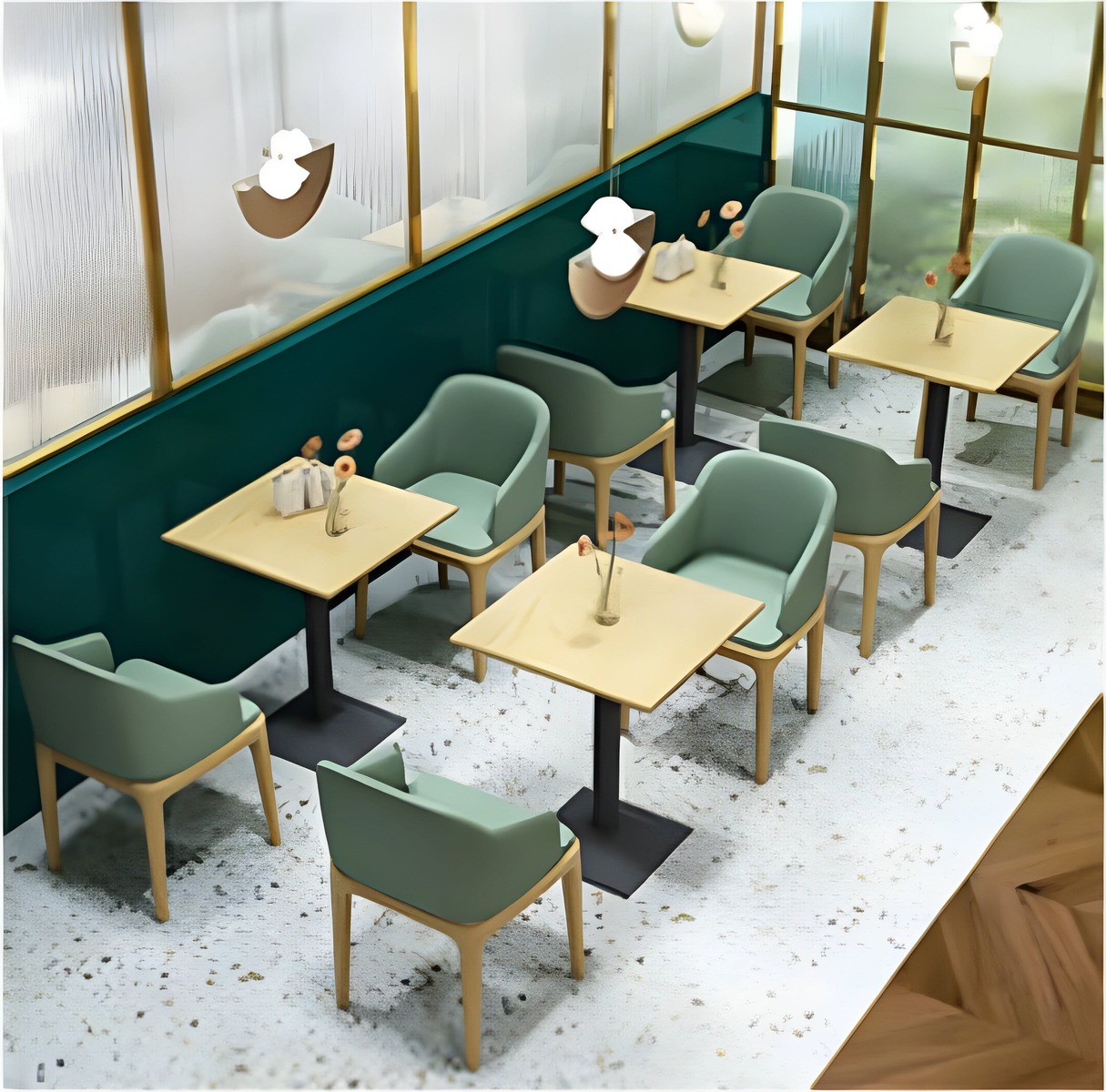 image (157) Modern Elegant Cushioned Seats and Tables for Cafés, image 157