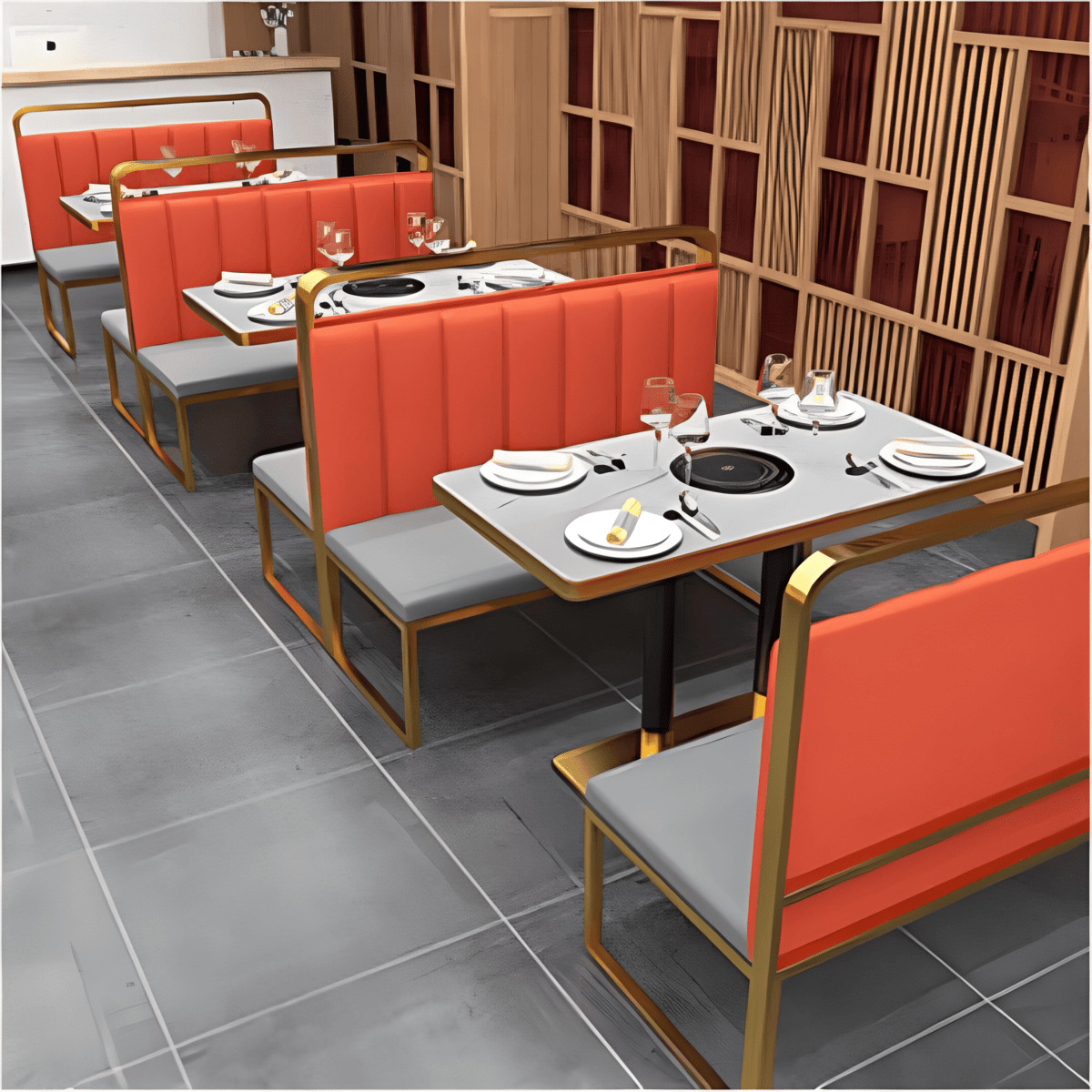 image (22) Upholstered Comfortable Tables and Seats for Cafés, image 22