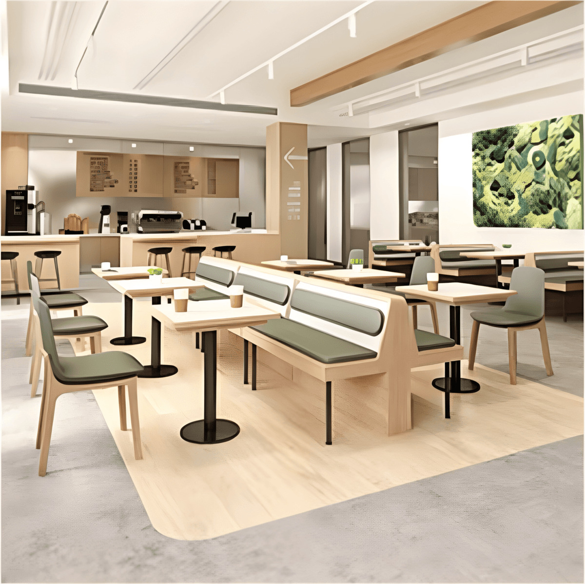 image (25) Upholstered Fashionable Tables and Seats for Cafés, image 25