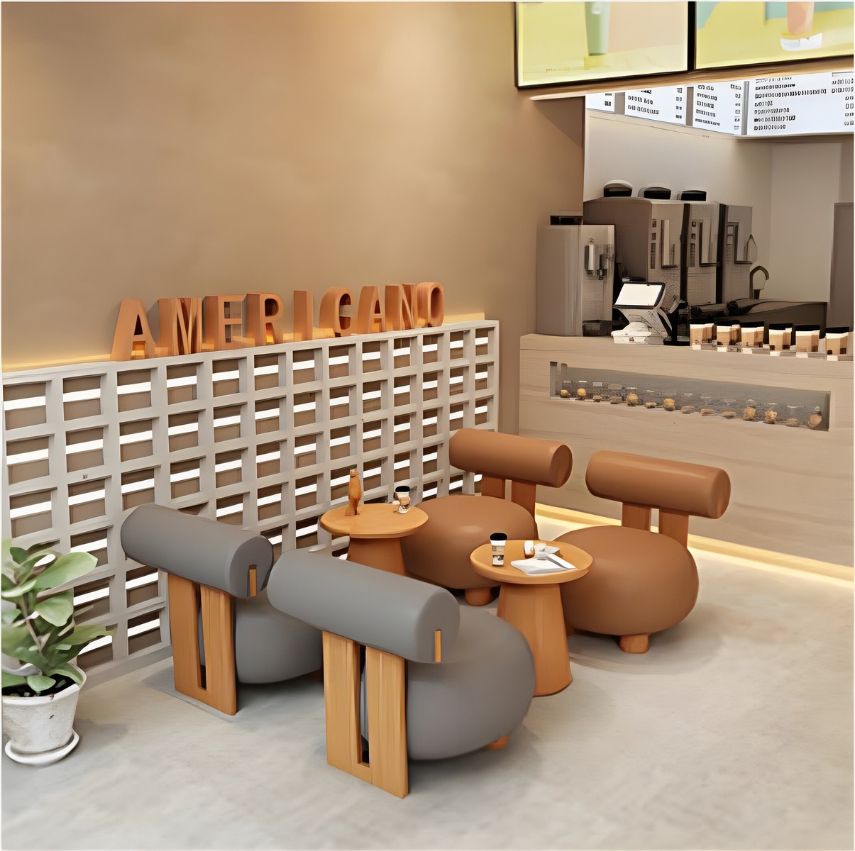 image (45) Upholstered Charming Tables and Chairs for Cafés, image 45