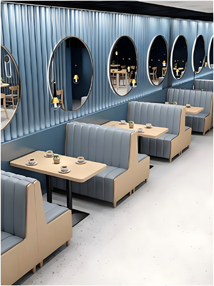 image (8) Upholstered Tables and Seats for Cafés, image 8