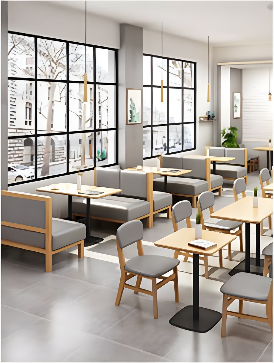 image (96) Modish Spacious Upholstered Seats and Tables for Cafés, image 96